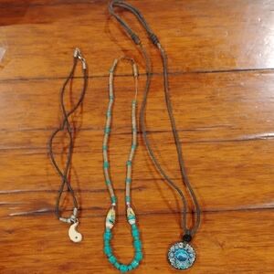 Turquoise Beaded Necklace Set